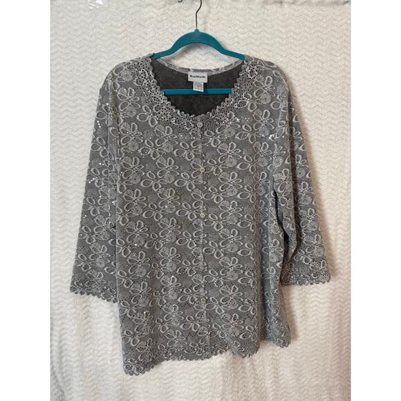 Silver bling top Bons Worth XL Super cute Light weight so doesnt weigh you down - Picture 1 of 5